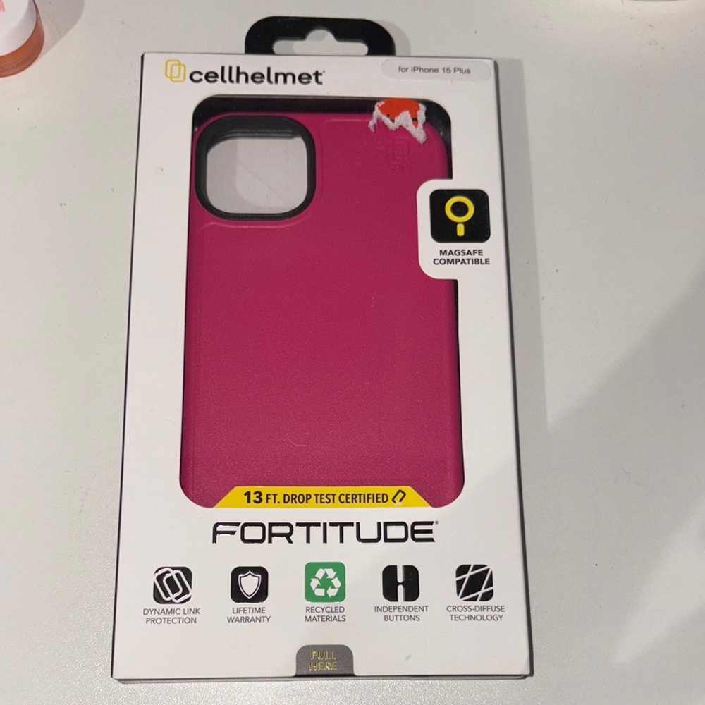 iPhone 15 plus - Pink Protective iPhone Case Fortitude Series